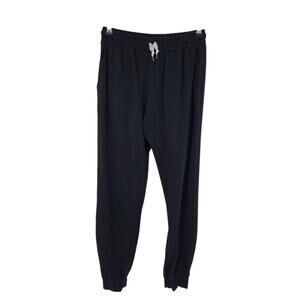 POPLINEN Charcoal Gray Agnes High Rise Drawstring Jogger Sweatpants Size XL